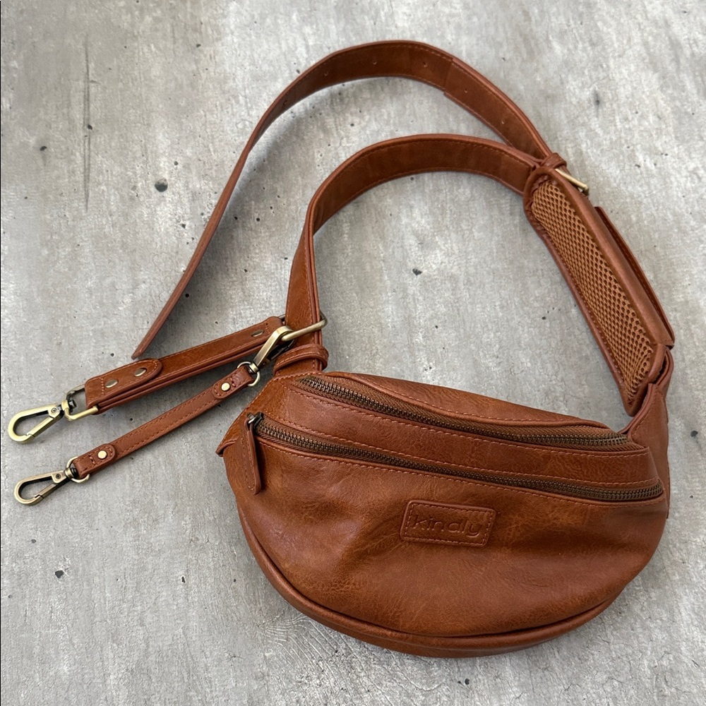 Brown Leather Belt Bag